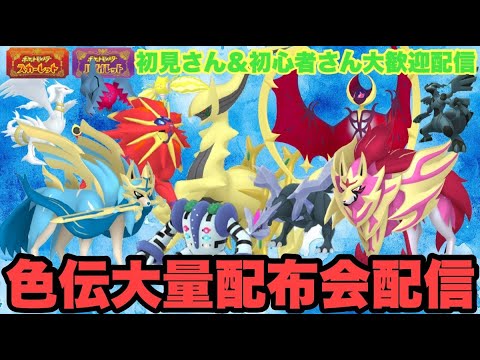 【ポケモンSV】色伝説大量配布配信　色ザシアン　色ザマゼンタ　色違いケルディオ・色違いマナフィ大量配布配信　伝説大量無償配布！誰でも参加OK　初見さん大歓迎　 #shorts