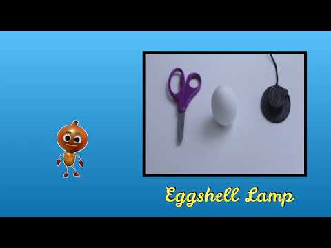 Eggshell Lamp/ Activity for Kids/Using Eggshell