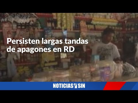 Persisten largas tandas de apagones en RD