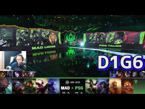 MAD vs PSG  | MSI2021日本語実況解説 - Group Stage Day1 Game 6