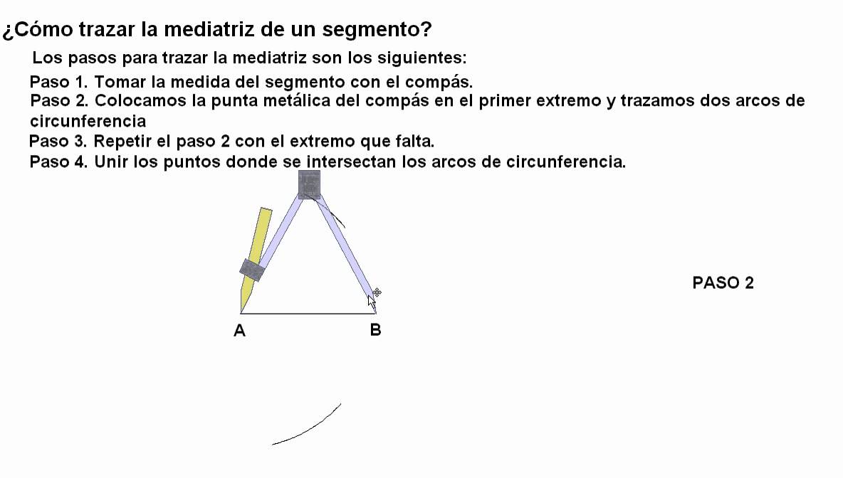 C Mo Trazar La Mediatriz De Un Segmento Dado Youtube