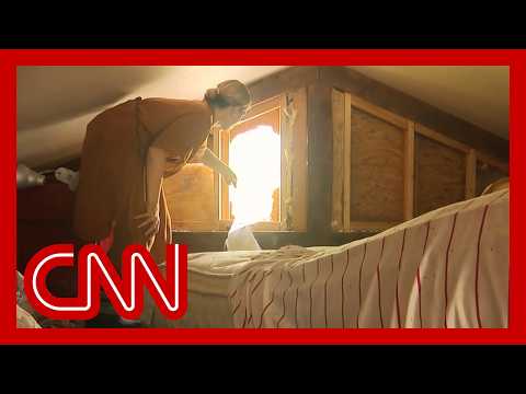 Texas family makes an escape hatch to survive flooding in their home