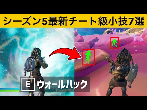 誰でも岩の奥が見えちゃうチーターバグの使い方知ってますか？シーズン５最強バグ小技裏技集！【FORTNITE/フォートナイト】