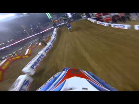 GoPro HD: Kyle Chisholm Main Event Lap 2013 Monster Energy Supercross Phoenix 