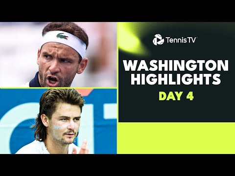 Dimitrov Faces Ruusuvuori; Wolf & Mmoh Clash | Washington 2023 Day 4 Highlights