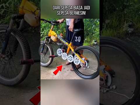 Dari Sepeda Biasa Jadi Sepeda Bermesin! Kreativitas Anak Kampung yang Bikin Kagum!#faktaunik #short