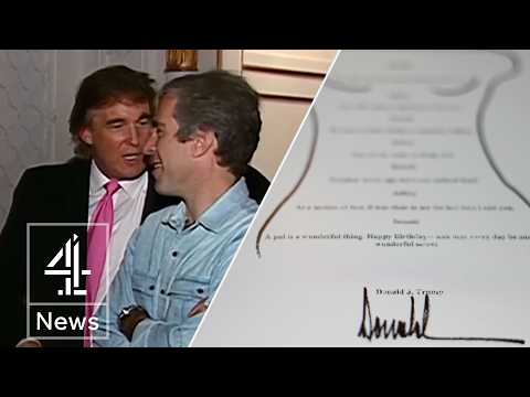 Epstein files: White House denies Trump penned lewd birthday letter