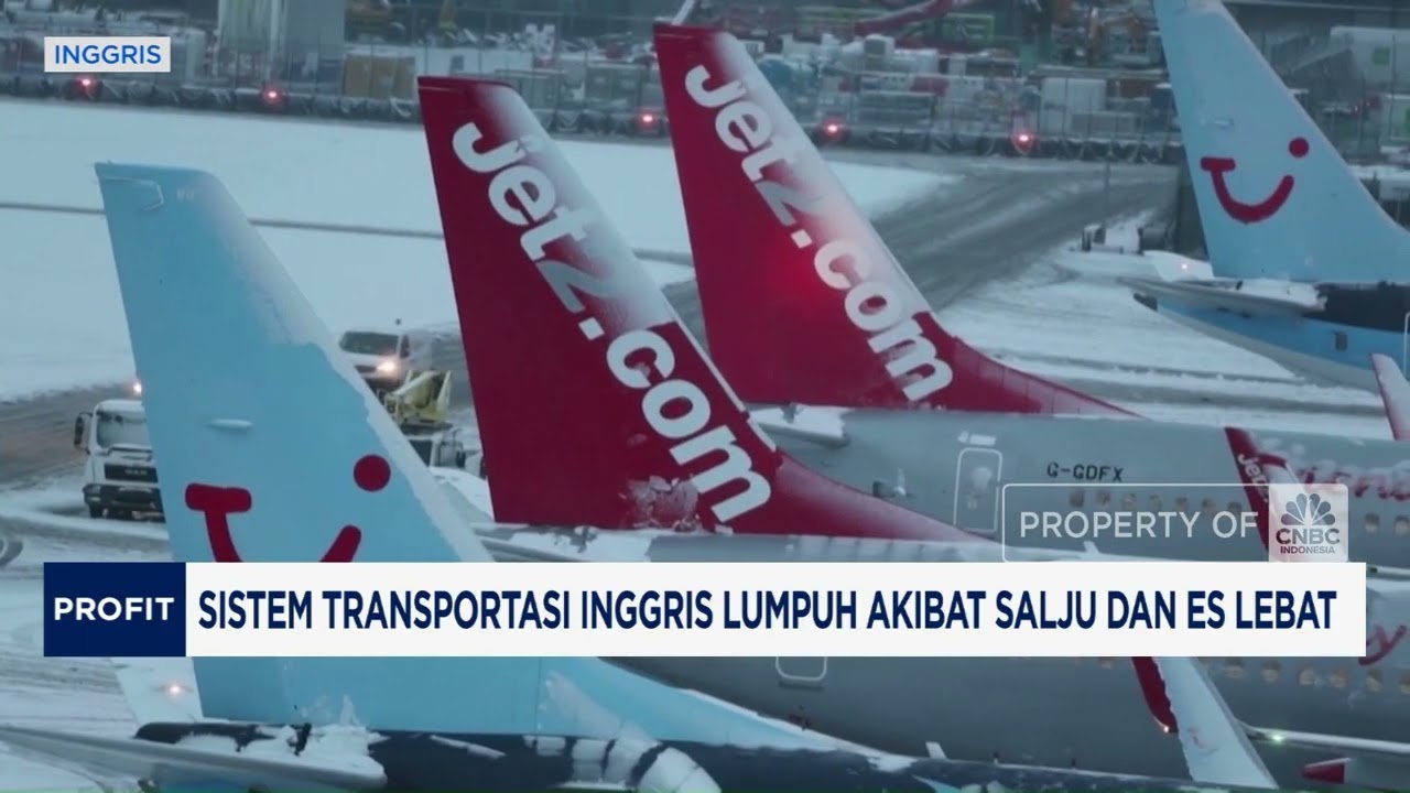 Sistem Transportasi Inggris Lumpuh Akibat Salju dan Es Lebat