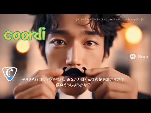 [AIバーチャルアーティスト]coordi【🎃仮想？仮装？ハロウィンコスプレで登場！👻】#ハロウィン