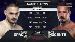 Гуто Иносенте нокаутировал Раде Опачича. One FC