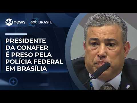 Foragido desde novembro de 2025, presidente da Conafer é preso pela PF em Brasília | #SBTBrasil