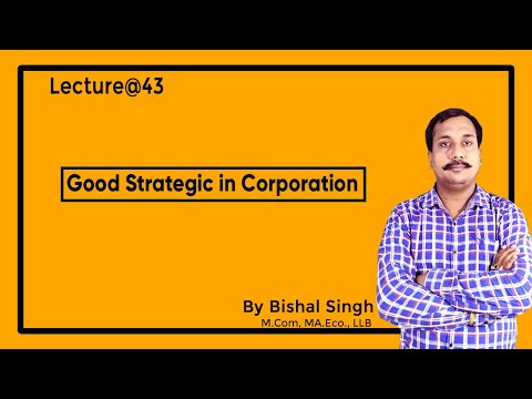 Good Strategic in Corporation II Business Management II Lecture@43 II By Bishal Singh