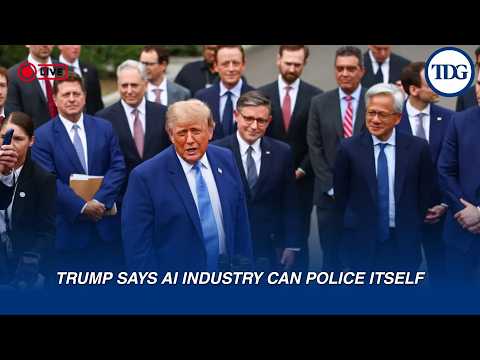 WATCH | Trump <strong>LIVE</strong> | <strong>Says</strong> AI Industry Can Police Itself After White House Tech Accord | <strong>LIVE</strong>
