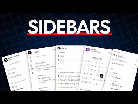 The NEW shadcn/ui Sidebars Are Awesome