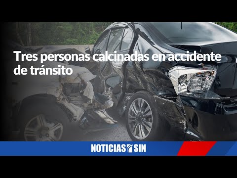 Tres personas calcinadas en accidente de tránsito