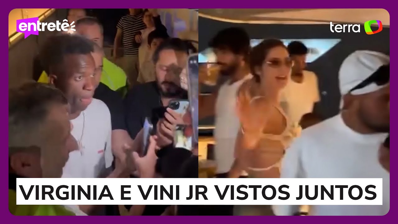 Virginia e Vini Jr são vistos deixando iate luxuoso na Espanha