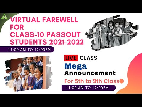 Virtual Farewell-Passout students & Mega Announcement|24th April-11.00am