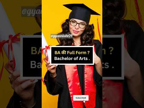 Full forms list?🤔👉 #gk #fullform #ba #bsc #ias #shorts