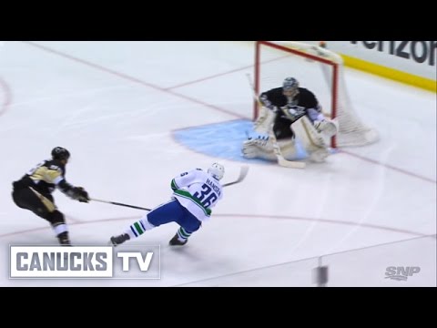 Jannik Hansen 1-0 Goal vs Penguins (Jan. 23, 2016) video clip