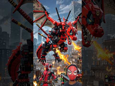 🔥 Lego Spider-Man all superheroes dragon🔥#lego #spiderman #shorts #dragon