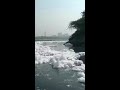Delhi Pollution: प्रदूषण की वजह से दिल्ली की यमुना नदी बनी झाग  #shortsvideo