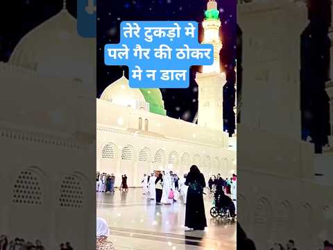 तेरे टुकड़ो मे पले गैर की ठोकर मे न डाल#islamicmusic#shorts#naat#urdunaat#newnaath#islam#naatsharif