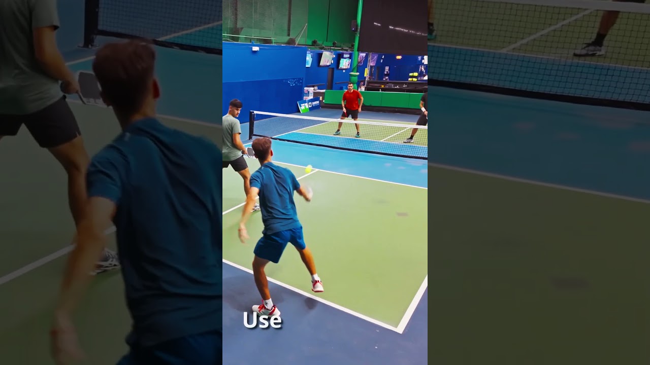 🍀Good Defense with Some Luck #pickleball #sports #sporthighlights #pickleballhighlights #sports