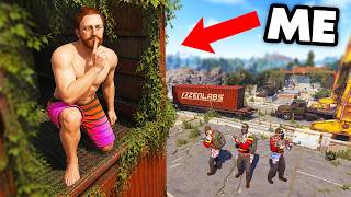 YouTube thumbnail for Memeio's video titled 'I Secretly Lived in a Rust Monument'