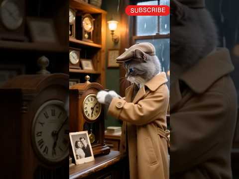 The Old Clock and the Stray 😺#shorts #catstory #ytshorts #viral #heartwarming