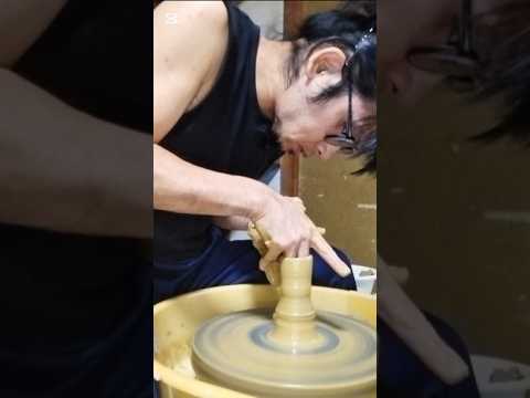 【陶芸】招き猫の作り方【ロクロ】 #pottery #ceramics #clayart #potterywheel #陶芸 #ロクロ #金運 #招き猫
