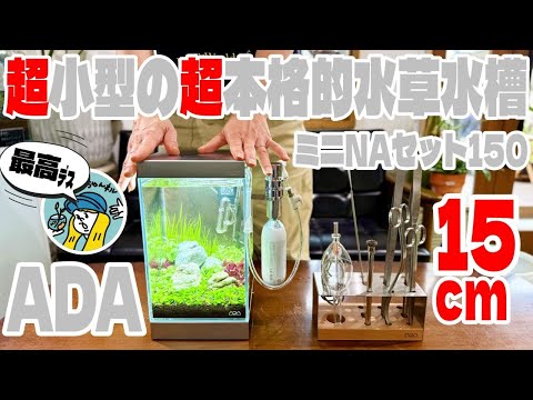 【アクアリウム】超小型なのに超本格的なネイチャーアクアリウム水槽が作れる(ADAが15センチに詰まってる!ミニNA150を超おすすめします)