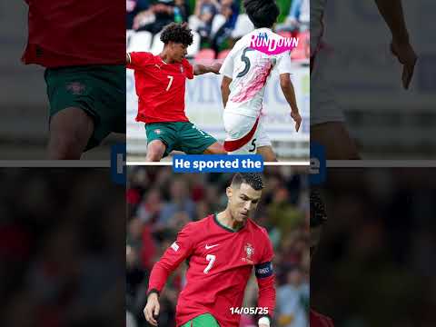 Cristiano Ronaldo Jr has made his debut with Portugal’s under-15s squad  #itvnews #football