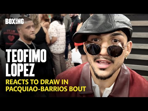 “I Had Pacquiao Winning!” – Teofimo Lopez Reacts To Barrios Draw