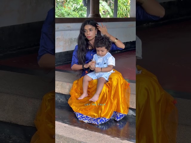 ഇല്ലത്തെ തമ്പുരാട്ടിയായ് രേണുസുധി കുഞ്ഞനുജത്തിയെ കളിപ്പിക്കുന്ന കണ്ടോ? 😍#shots #renusudhi