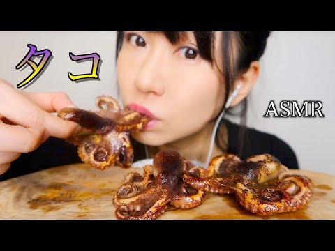 【ASMR】小さなタコを丸ごと食べる音【プチ閲覧注意】