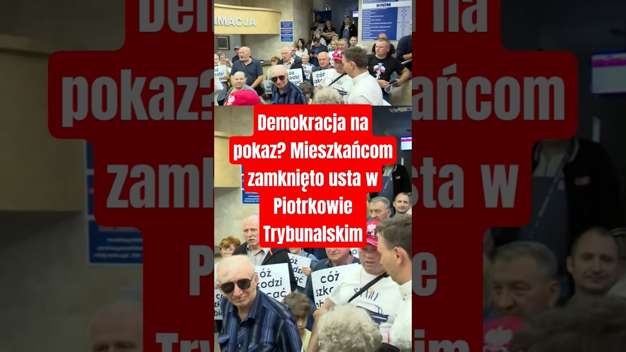 Demokracja na pokaz? Mieszkańcom zamknięto usta w Piotrkowie Trybunalskim