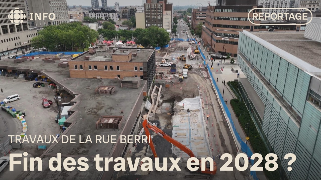 Travaux de la rue Berri : la Ville de Montréal revoit le réaménagement