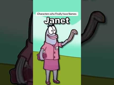 Nameless Characters who Finally Have Names: #spongebob