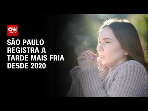 ​São Paulo registra a tarde mais fria desde 2020 | CNN PRIME TIME
