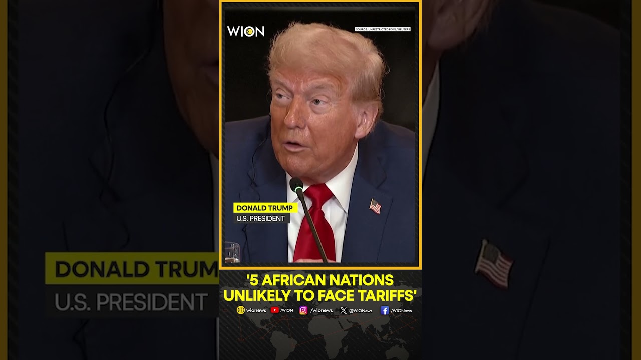 Trump Says Five African Nations Unlikely to Face Tariffs, Expects to Release Rate for Brazil |Shorts