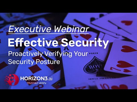 Horizon3.ai CEO Snehal Antani discusses how to proactively improve the effectiveness of your security controls by continuously pentesting your enterprise, because... We don't have a security tools problem; we have a security effectiveness problem.