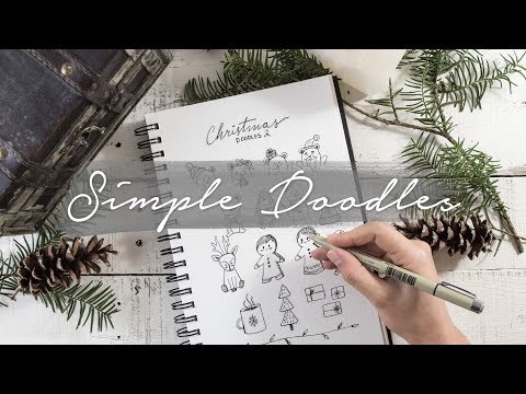 How to Draw Simple Christmas Things | Doodle with me!