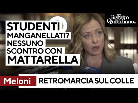 Meloni frena sullo scontro col Colle: “Mi riferivo alla sinistra, non a Mattarella”