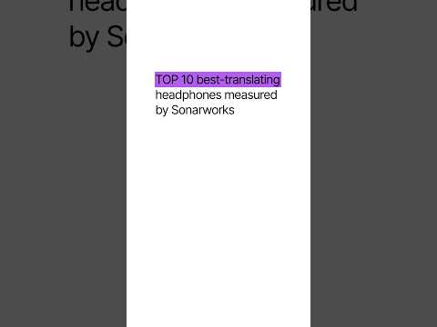 TOP 10 best-translating #headphones measured by Sonarworks #shorts