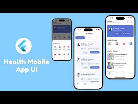 Flutter Health App UI Design | Turn Dribbble Designs into Flutter Apps