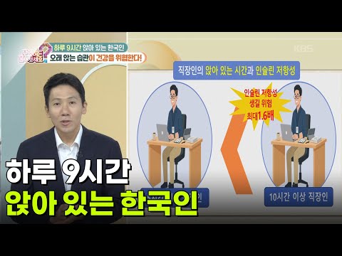 [의학 팩트체크] 하루 9시간 앉아 있는 한국인, 오래 앉는 습관이 건강을 위협한다! [무엇이든 물어보세요] | KBS 261019 방송