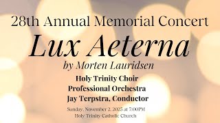 28th Annual Memorial Concert - November 2, 2025