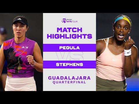 Jessica Pegula vs. Sloane Stephens | 2022 Guadalajara Quarterfinal | WTA Match Highlights