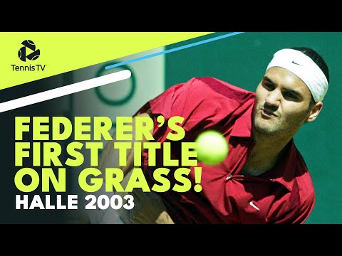 Roger Federer's FIRST Grass Court Title! Halle 2003 Final Highlights