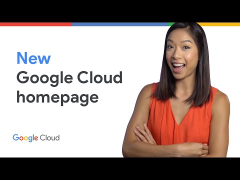 New Google Cloud homepage